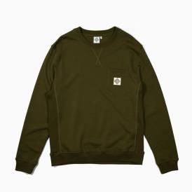 Pocket Crewneck - Moss Green
