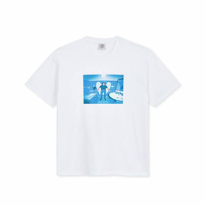 Polar Skateboards Angel Man Skate T-Shirt - White