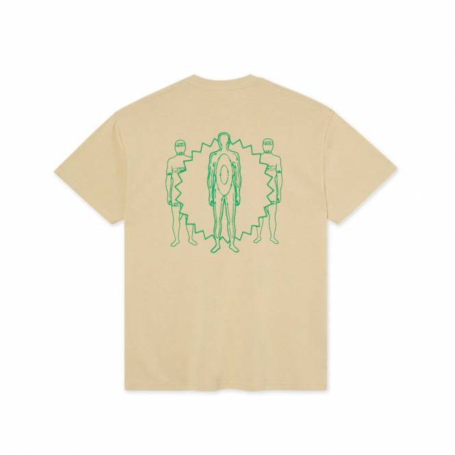 Polar Skateboards Anyone Out There Skate T-Shirt - Sand
