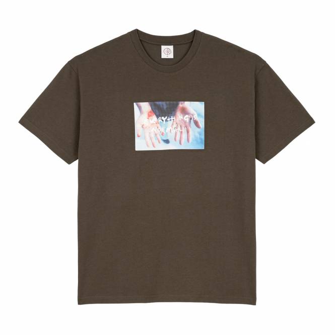 Polar Skateboards Commitment Skate T-Shirt - Brown