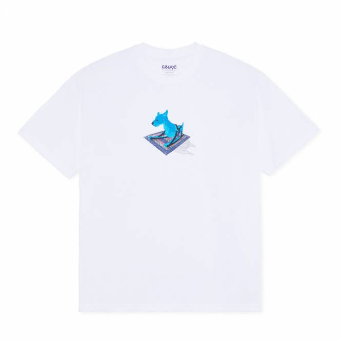 Polar Skateboards Dog Skate T-Shirt - White