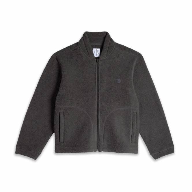 Polar Skateboards Roman Fleece Jacket - Dirty Black