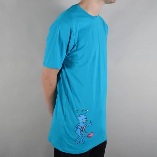 Polar Skateboards x Dear Skating TV Kid T-Shirt - Turquoise