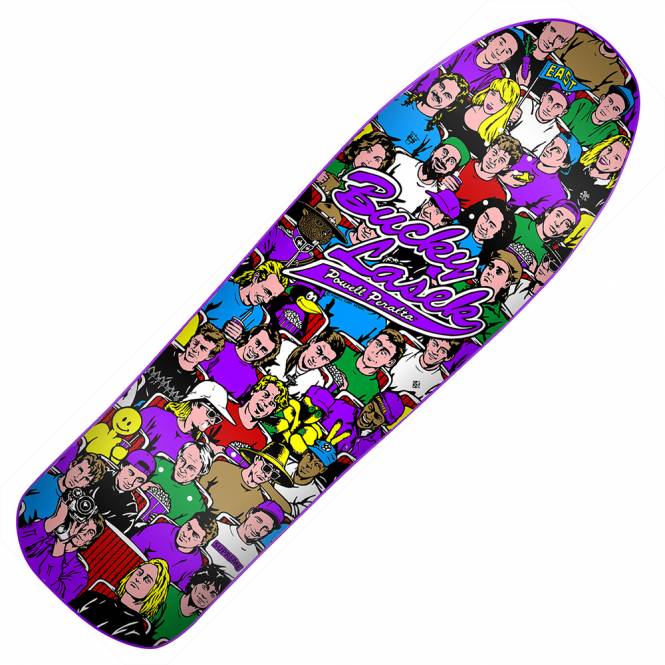 Powell Peralta Bucky Lasek Stadium Purple Reissue Skateboard Deck 10.0