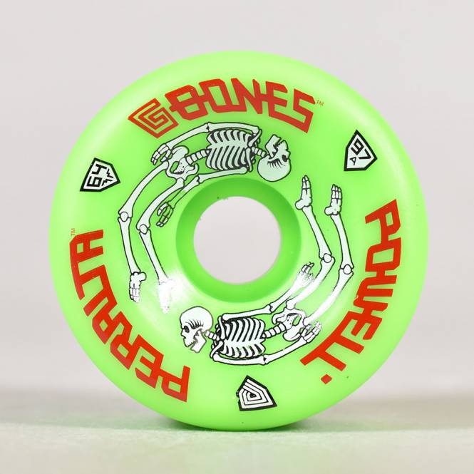 Powell Peralta Powell Peralta G-Bones Green 97A Skateboard Wheels 64mm