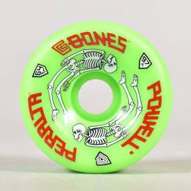 Powell Peralta G-Bones Green 97A Skateboard Wheels 64mm