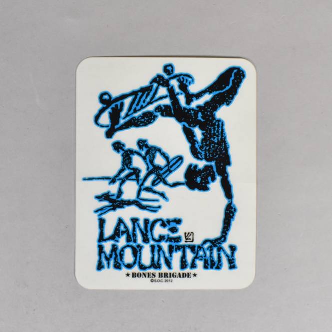 Powell Peralta Mountain (Blue) Skateboard Sticker - 4.5'' x 3.5''