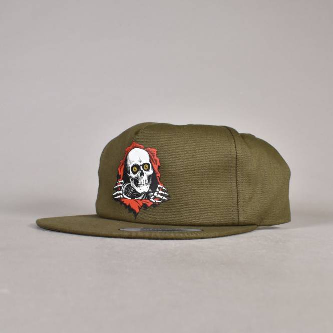 Powell Peralta Ripper 2 Snapback Cap - Military Green
