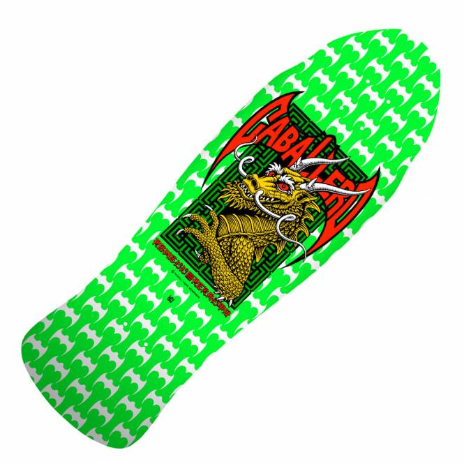 Powell Peralta Steve Caballero Street '22' (Green/White) Old Skool Skateboard Deck 9.625''