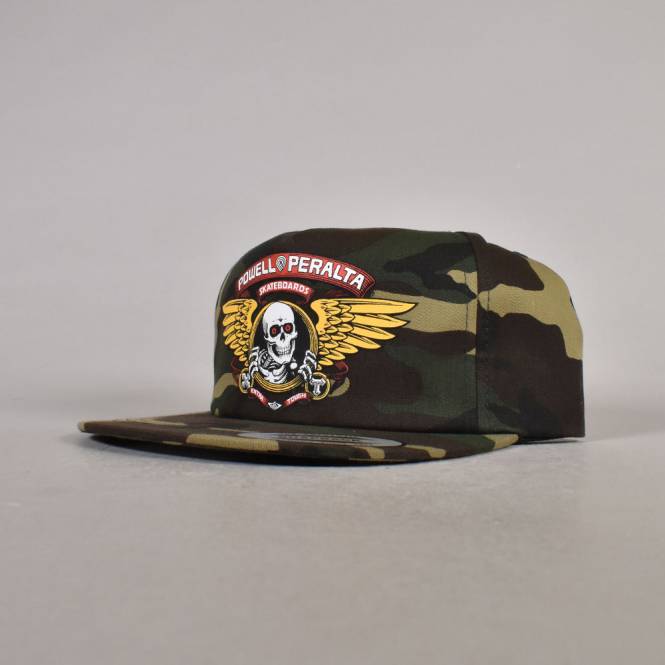 Powell Peralta Winged Ripper Snapback Cap - Camo