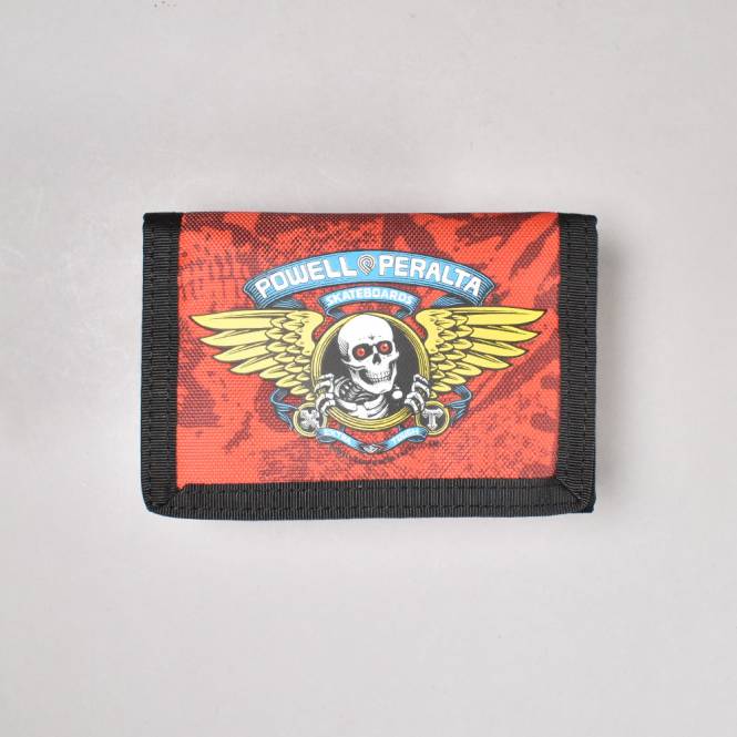 Powell Peralta Winged Rpper Trifold Wallet - Red 