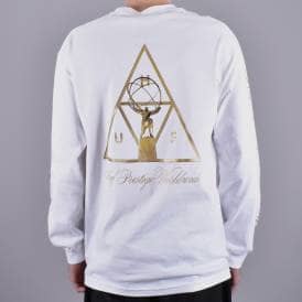 Prestige Triple Triangle Longsleeve T-Shirt - White