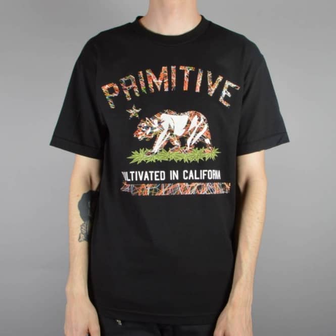 Primitive Apparel Cultivated Blaze Skate T-Shirt - Black