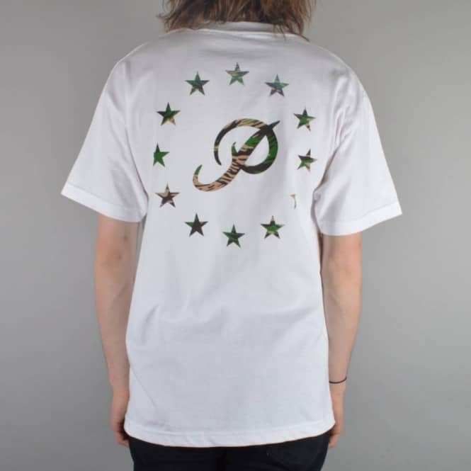 Primitive Apparel GFL Stars Camo Skate T-Shirt - White