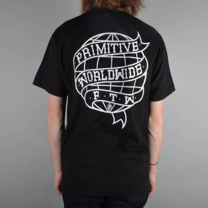 Primitive Apparel Outsider Skate T-Shirt - Black