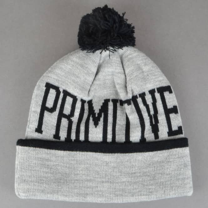 Primitive Apparel Piper Pom Pom Beanie - Grey