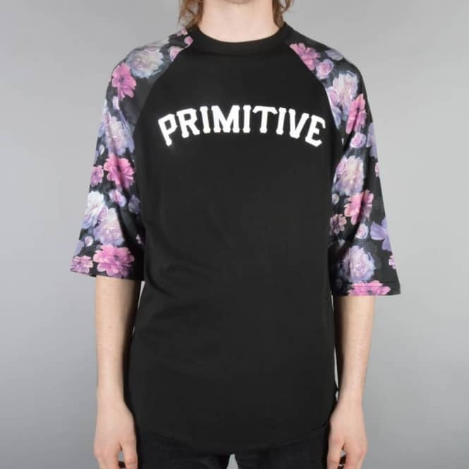 Primitive Apparel Rose Noir Raglan - Black