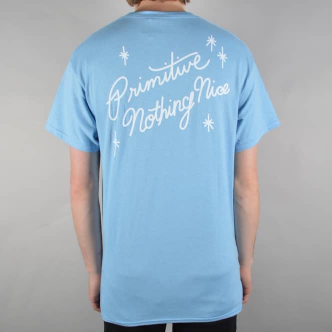 Primitive Skateboarding Summer Nights Skate T-Shirt - Powder Blue