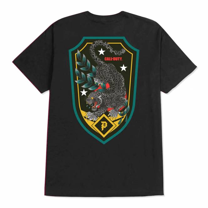 Primitive Skateboarding X CoD Black Jaguar Skate T-Shirt - Black