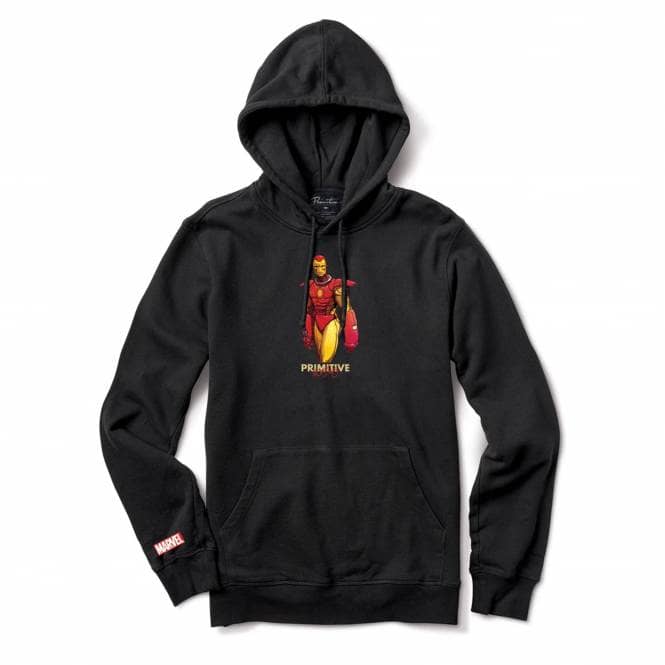 Primitive Skateboarding x Marvel x Moebius Iron Man Pullover Hood - Black