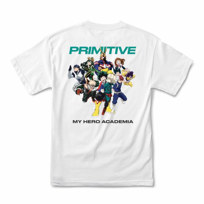 Primitive Skateboarding X My Hero Academia Skate T-Shirt - White