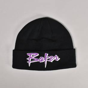 Baker Skateboards Purple Pain Beanie - Black