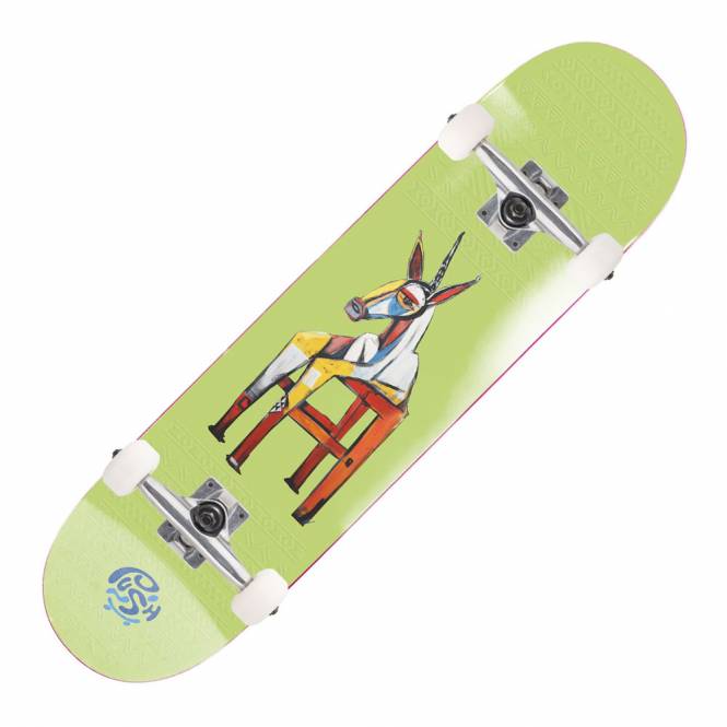 Push Skateboards Ethiopia MLSL (Lime Green) Complete Skateboard - 8.0'' x 31.6''