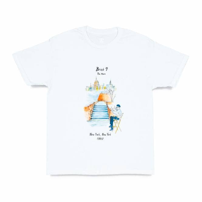 Quartersnacks Brick 9 Skate T-Shirt - White
