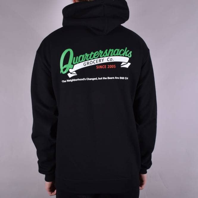 Quartersnacks Grocery Champion Pullover Hoodie - Black