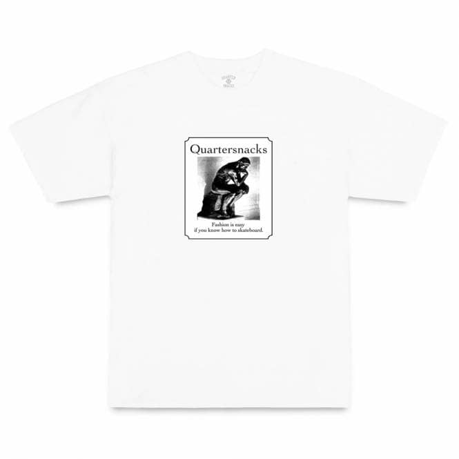 Quartersnacks Thinker Skate T-Shirt - White