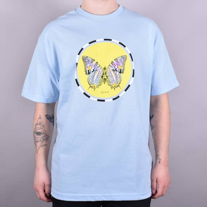Quasi Skateboards Moth Skate T-Shirt - Powder Blue