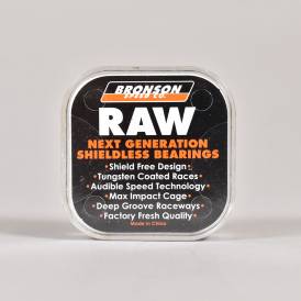 Raw Shieldless Skateboard Bearings
