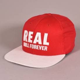 Real Genuine Snapback Cap - Red/White