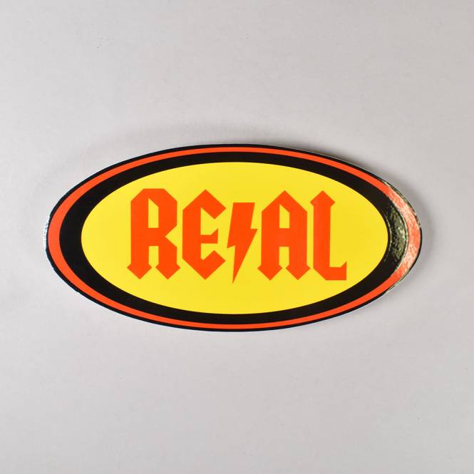 Real Skateboards Deeds Oval Sticker - 7.5'' x 3.5''