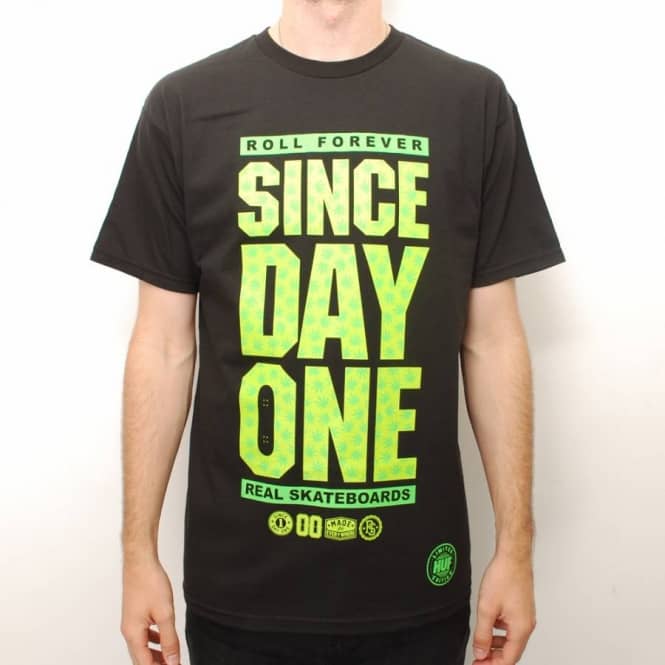 Real Skateboards Real SDO HUF Skate T-Shirt - Black