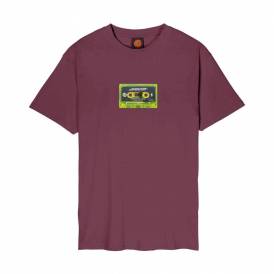 Reason For Living Mixtape Skate T-Shirt - Dark Cherry