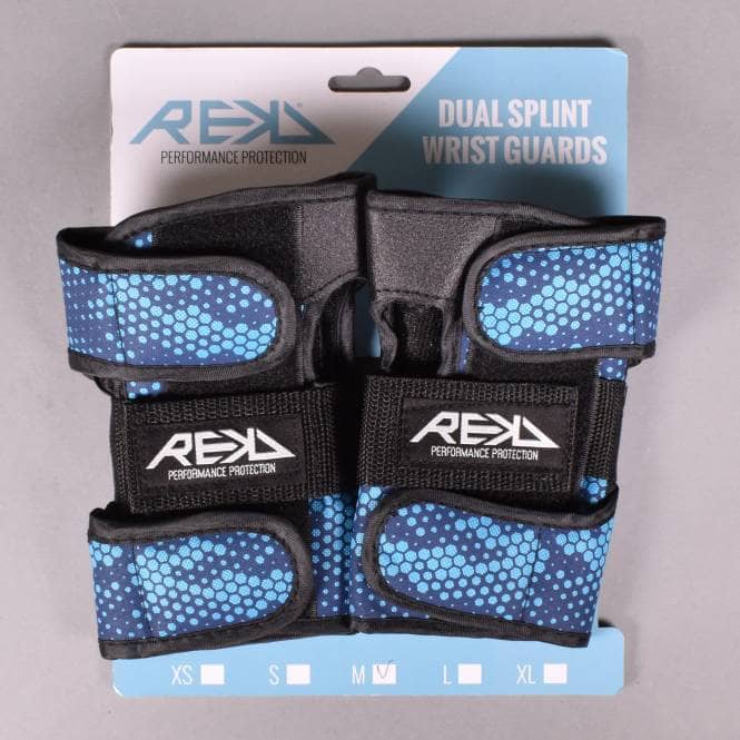 REKD Protection Dual Splint Wristguards - Blue