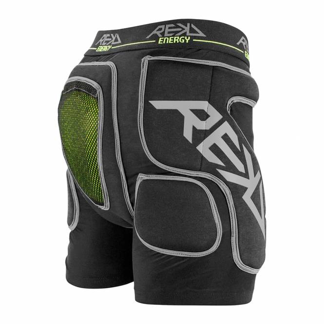 REKD Protection Energy Impact Shorts - Black/Green