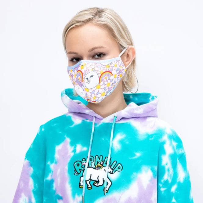 Rip N Dip Daisy Daze Ventilated Face Mask - Blue