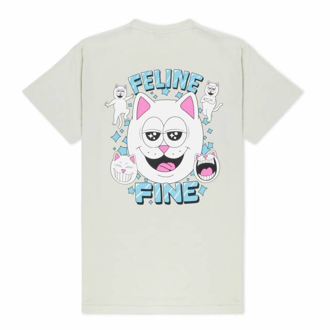 Rip N Dip Feline Fine Skate T-Shirt - Sage