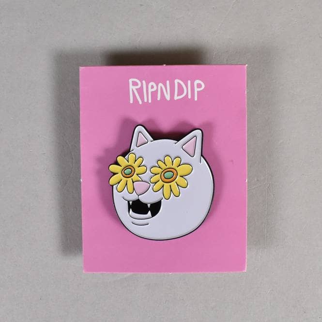 Rip N Dip Flower Belly Pin Badge - 1.25''