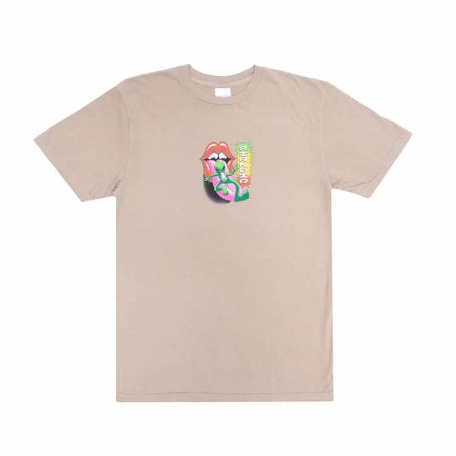 Rip N Dip Happy Lickin Skate T-Shirt - Almond 