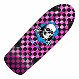 Ripper O.G. Checkered '18' (Pink Foil) Old Skool Skateboard Deck 10.0" 