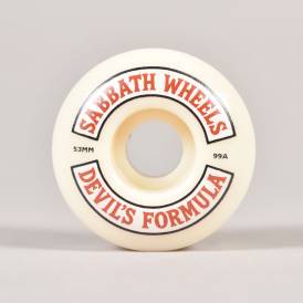 Rocker 99A OG Slim Devil's Formula (White/Red) Skateboard Wheels 53mm