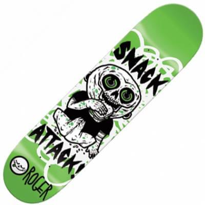 Roger Skateboards Roger Snack Attack Skateboard Deck 7.75" - Skateboard ...