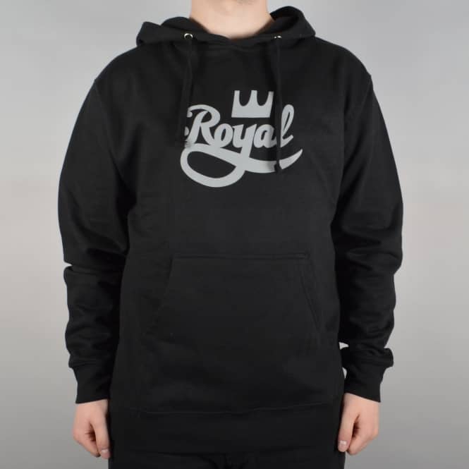 Royal Trucks Classic Script Pullover Hoodie - Black