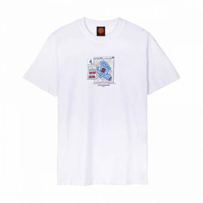 Santa Cruz Skateboards Artificial Hand Front T-Shirt - White