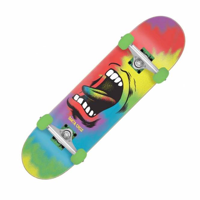 Santa Cruz Skateboards Big Mouth Tie Dye Complete Skateboard - 8'' x 31.25''