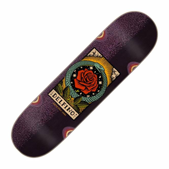 Santa Cruz Skateboards Delfino Ouroboros Skateboard Deck 8.25''