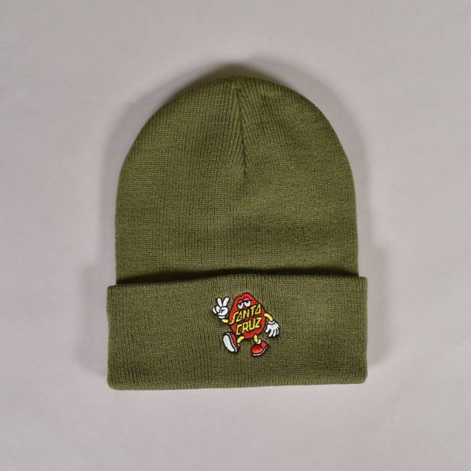 Santa Cruz Skateboards Dot Guy Beanie - Deep Olive